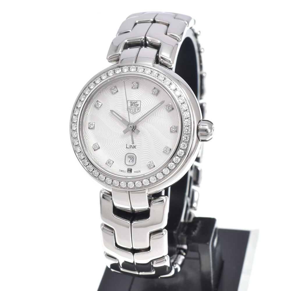 TAG HEUER Link WAT1414.BA0954 Bezel Diamond Silver Dial Quartz Ladies
 Watch K#150687
