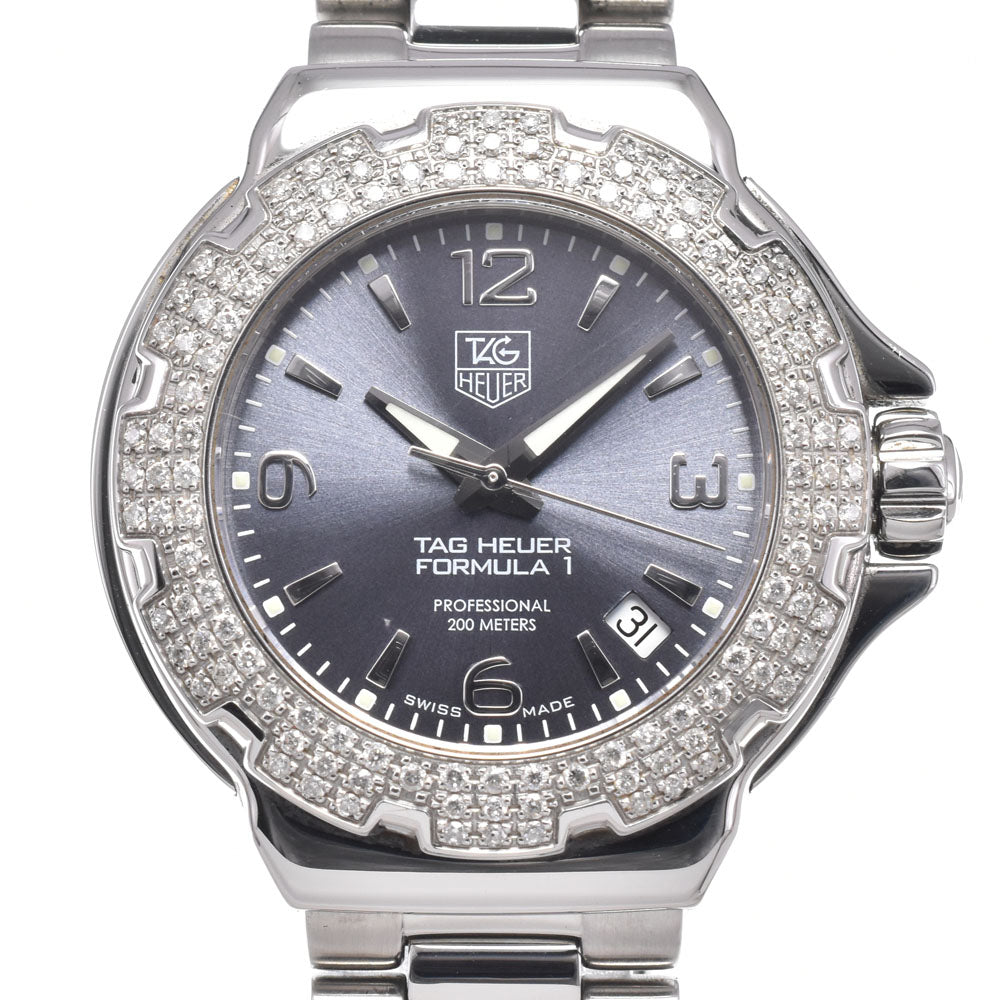 TAG HEUER Formula 1 WAC1218.BA0852 Diamond Bezel gray Dial Quartz Ladies
 Watch L#150688