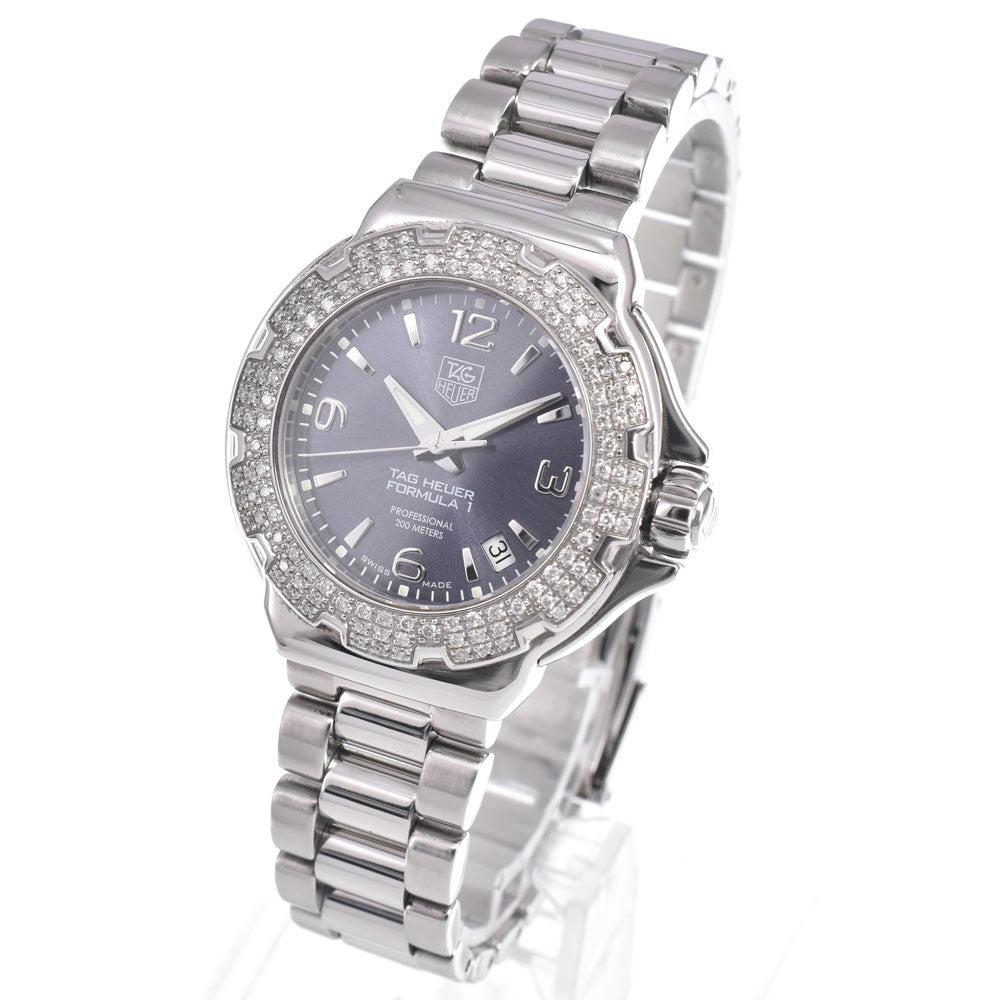 TAG HEUER Formula 1 WAC1218.BA0852 Diamond Bezel gray Dial Quartz Ladies
 Watch L#150688