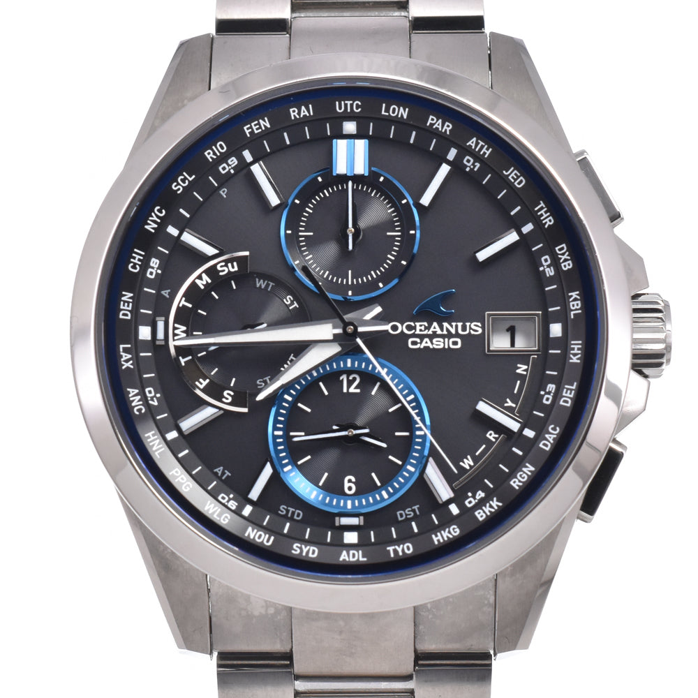 with paper CASIO Oceanus Classic Line OCW-T2600-1AJF black Dial Radio Sync Solar Men's
 Watch K#150699