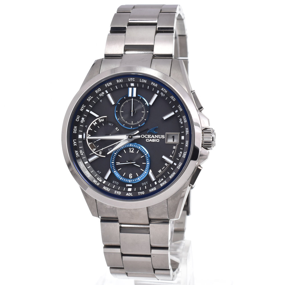 with paper CASIO Oceanus Classic Line OCW-T2600-1AJF black Dial Radio Sync Solar Men's
 Watch K#150699