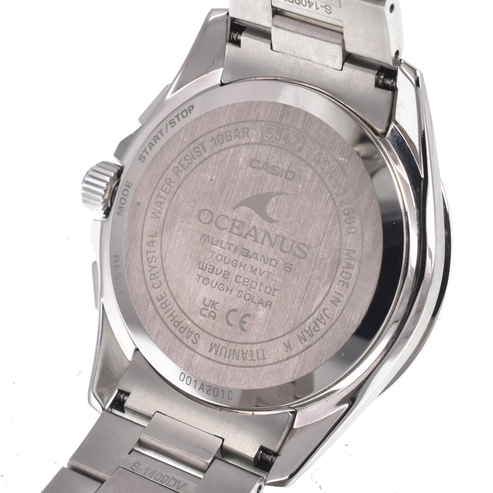 with paper CASIO Oceanus Classic Line OCW-T2600-1AJF black Dial Radio Sync Solar Men's
 Watch K#150699