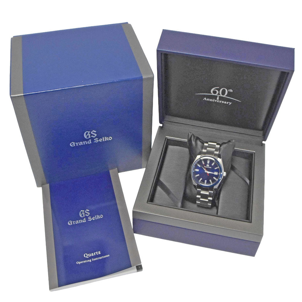 SEIKO GS Grand Seiko SBGP015/9F85-0AB0 60th Anniversary Limited to 2000 blue Dial Quartz Men's
 Watch K#150701