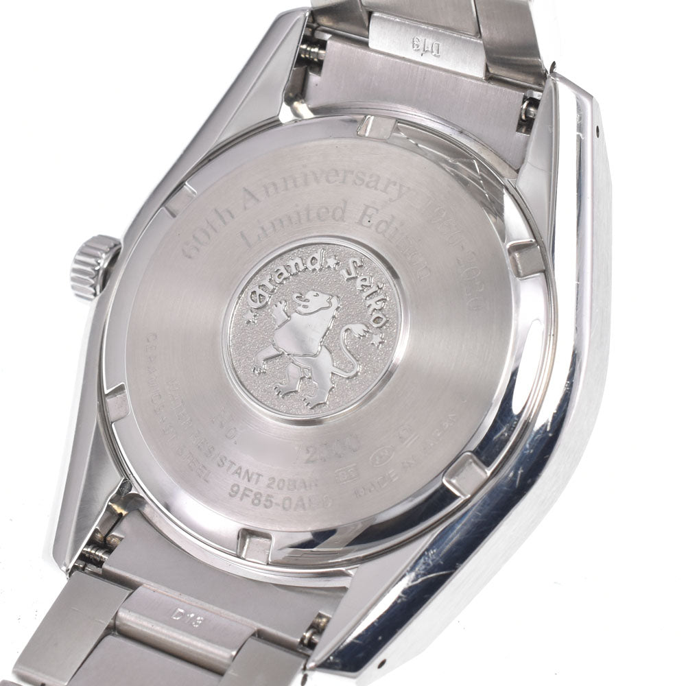 SEIKO GS Grand Seiko SBGP015/9F85-0AB0 60th Anniversary Limited to 2000 blue Dial Quartz Men's
 Watch K#150701