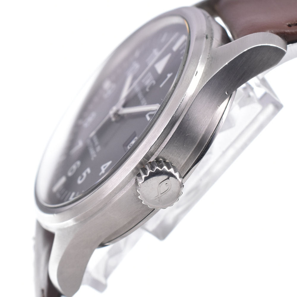 with paper IWC SCHAFFHAUSEN Pilot's Watch Mark XV Date IW325301 black Dial Automatic Men's
 Watch K#150703