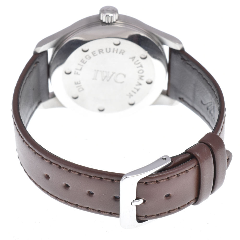 with paper IWC SCHAFFHAUSEN Pilot's Watch Mark XV Date IW325301 black Dial Automatic Men's
 Watch K#150703