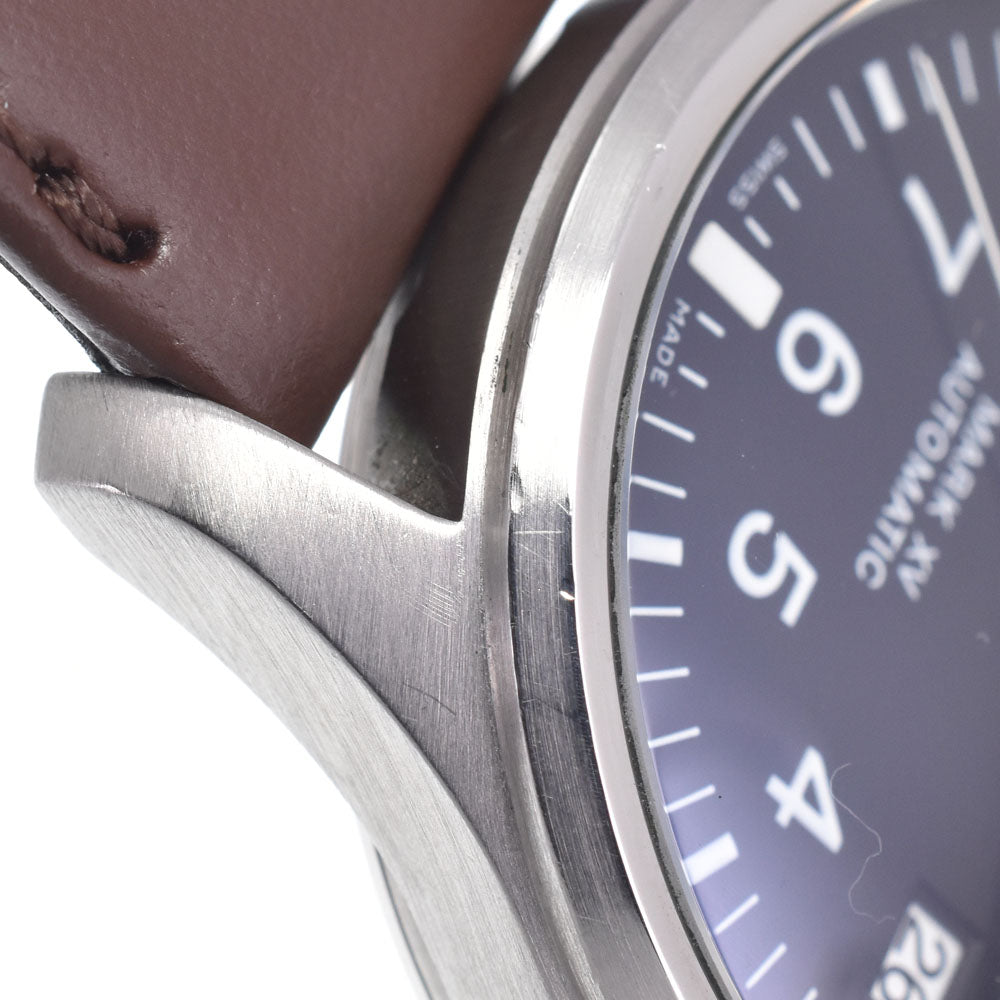 with paper IWC SCHAFFHAUSEN Pilot's Watch Mark XV Date IW325301 black Dial Automatic Men's
 Watch K#150703