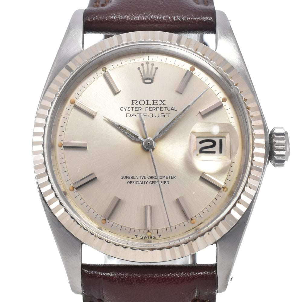 ROLEX DATEJUST 1601 vintage Cal.1560 Silver Dial Automatic Men's
 Watch L#150707