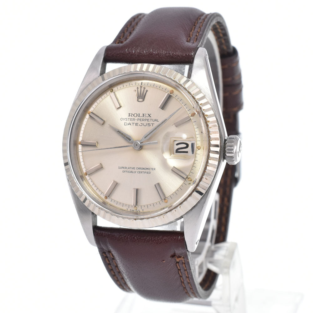 ROLEX DATEJUST 1601 vintage Cal.1560 Silver Dial Automatic Men's
 Watch L#150707