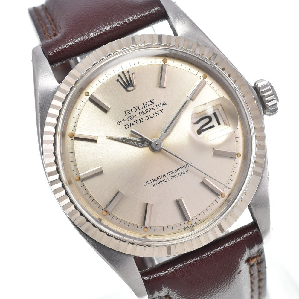 ROLEX DATEJUST 1601 vintage Cal.1560 Silver Dial Automatic Men's
 Watch L#150707