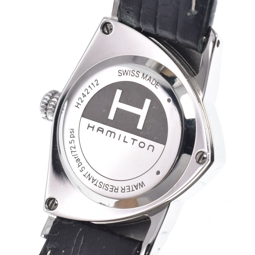 with paper HAMILTON Ventura H242112 black Dial Quartz Ladies
 Watch K#150709
