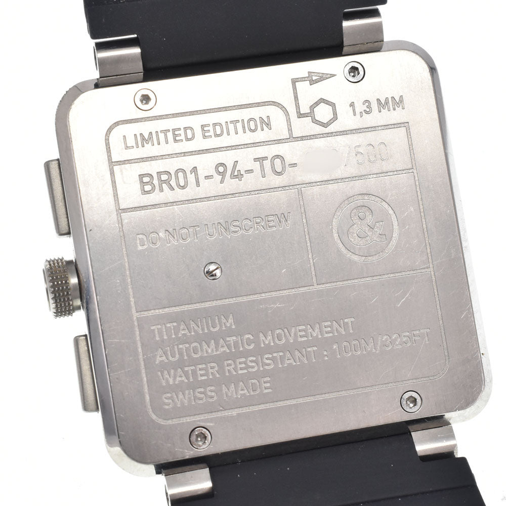 with paper Bell＆Ross BR01-94 BR01-94-TO 500 limited black Dial Automatic Men's
 Watch K#150712