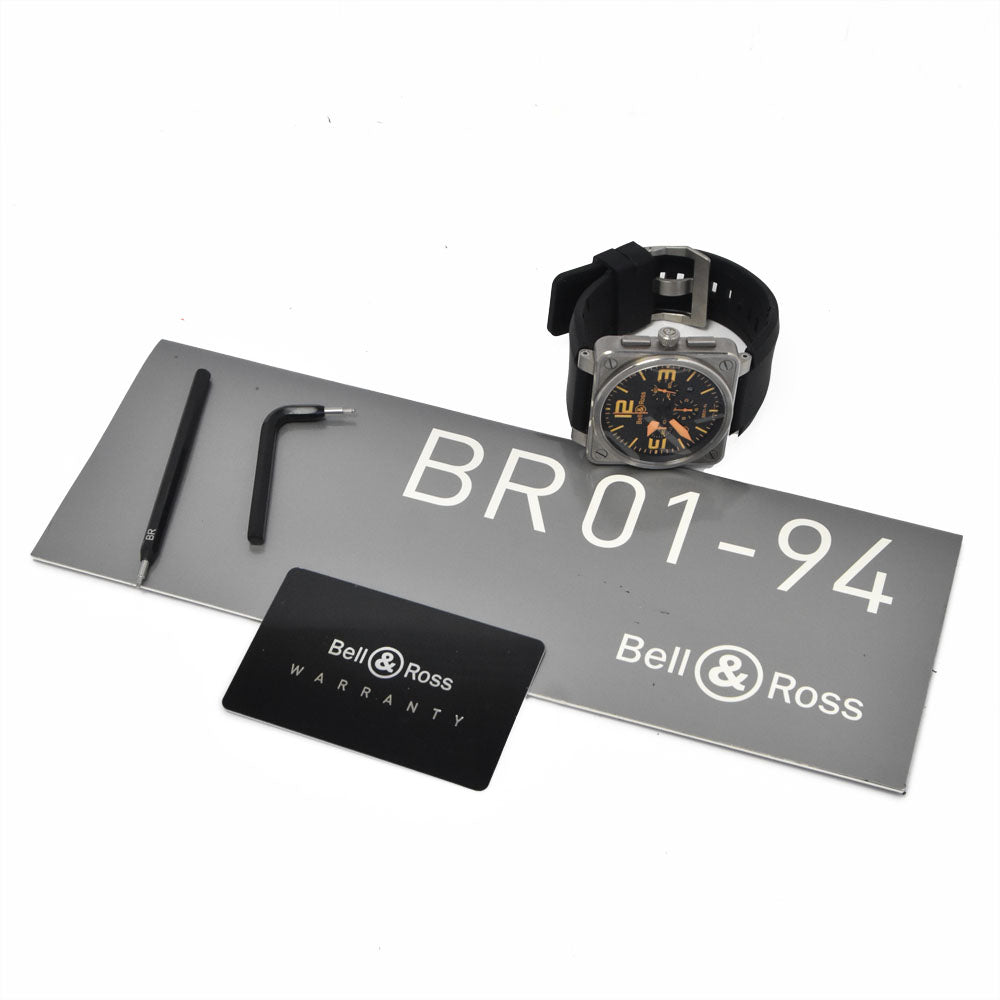 with paper Bell＆Ross BR01-94 BR01-94-TO 500 limited black Dial Automatic Men's
 Watch K#150712