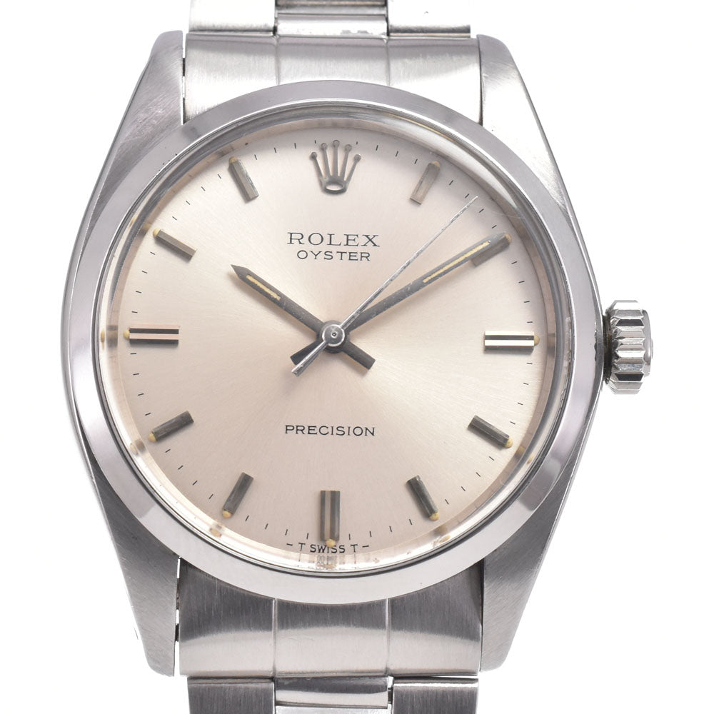 ROLEX Oyster Precision 6426 vintage Silver Dial Hand Winding Men's
 Watch O#150714