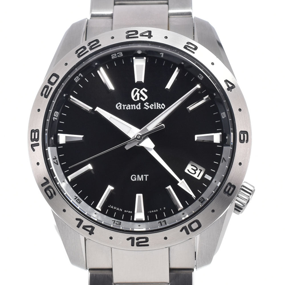 with paper SEIKO Grand Seiko GMT SBGN027/9F86-0AK0 Sports collection black Dial Quartz Men's
 Watch K#150715