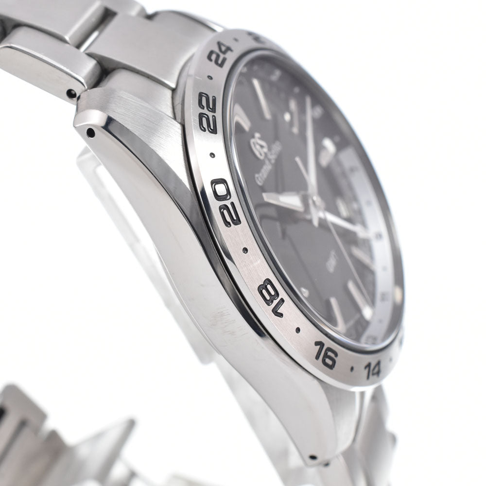 with paper SEIKO Grand Seiko GMT SBGN027/9F86-0AK0 Sports collection black Dial Quartz Men's
 Watch K#150715