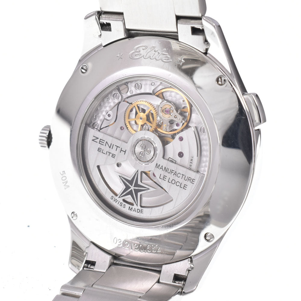 with paper ZENITH captain dual time 03.2130.682/22.M2130 black Dial Automatic Men's
 Watch L#150716