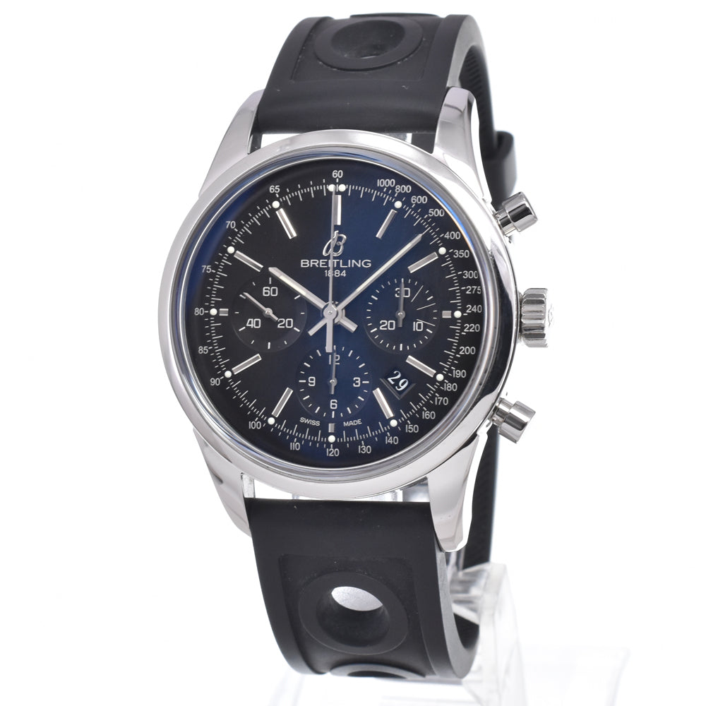 with paper BREITLING Transocean AB0152 black Dial Automatic Men's
 Watch K#150717