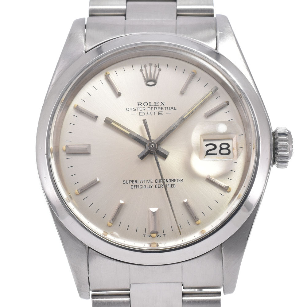 ROLEX Oyster perpetual date 1500 vintage Cal.1570 Silver Dial Automatic Men's
 Watch L#150719