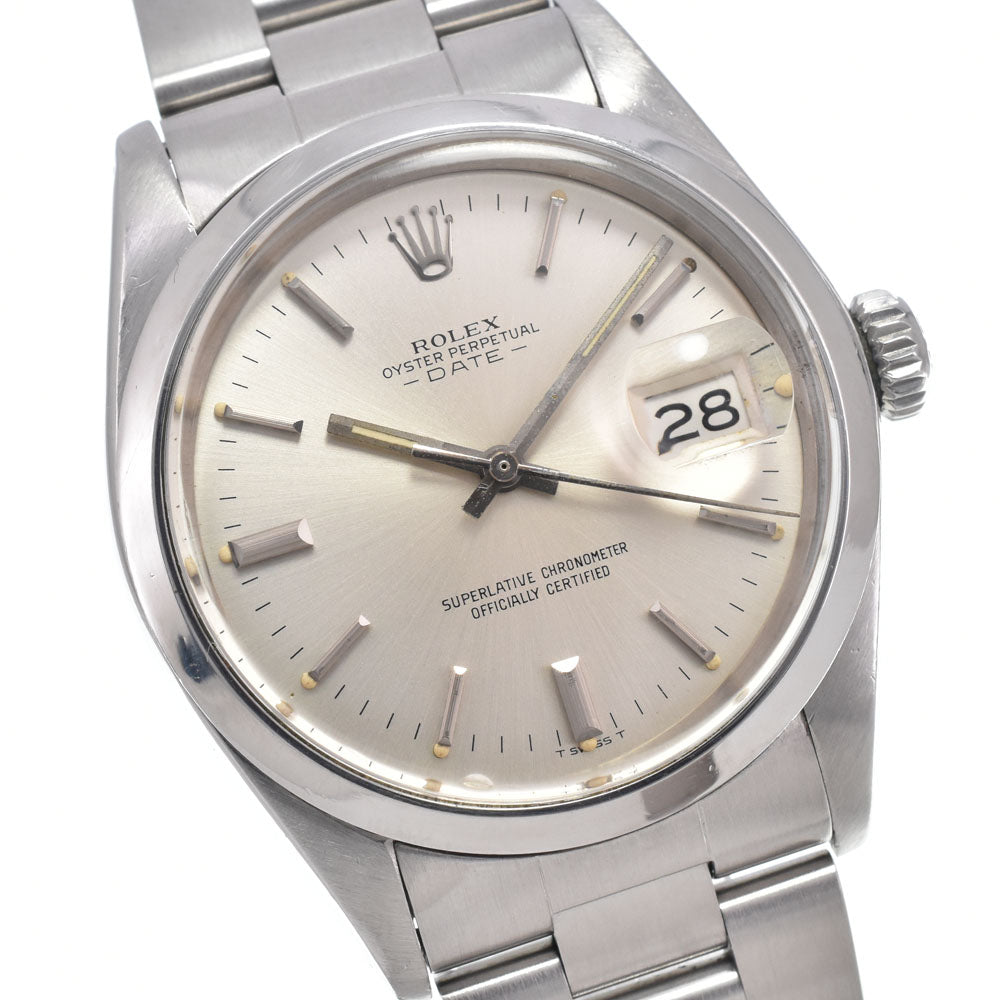ROLEX Oyster perpetual date 1500 vintage Cal.1570 Silver Dial Automatic Men's
 Watch L#150719