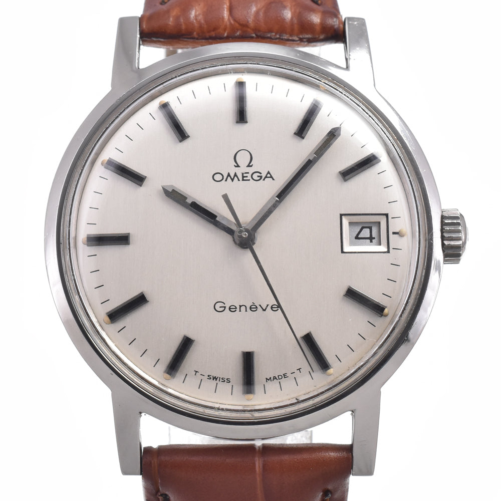OMEGA Geneva 136.070 vintage Cal.613 Silver Dial Hand Winding Men's
 Watch M#150720
