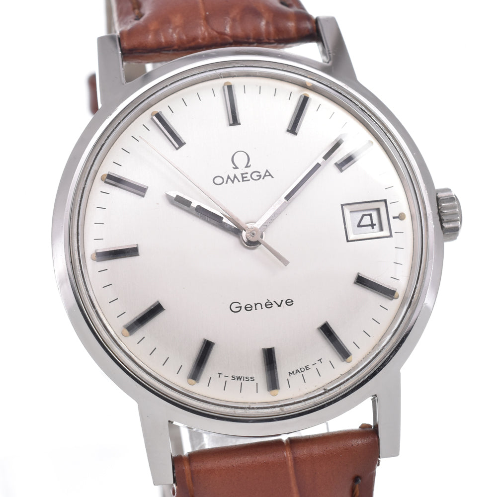 OMEGA Geneva 136.070 vintage Cal.613 Silver Dial Hand Winding Men's
 Watch M#150720