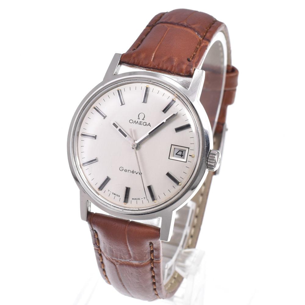 OMEGA Geneva 136.070 vintage Cal.613 Silver Dial Hand Winding Men's
 Watch M#150720