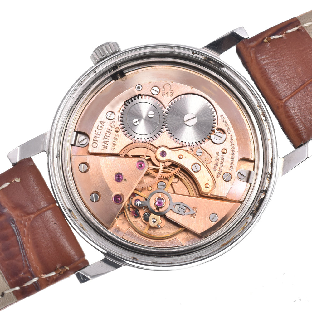 OMEGA Geneva 136.070 vintage Cal.613 Silver Dial Hand Winding Men's
 Watch M#150720