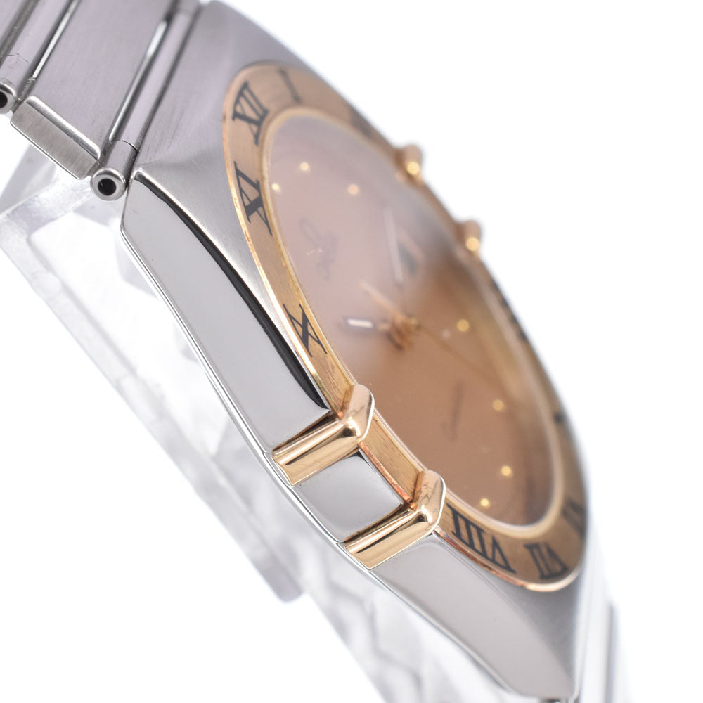 with paper OMEGA Constellation 1410.10 K18YG Bezel gold Dial Quartz Men's
 Watch K#150723