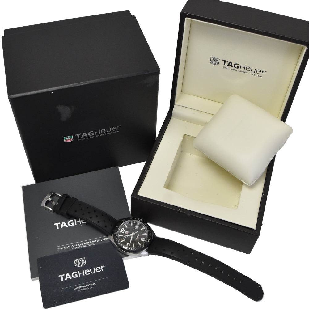 with paper TAG HEUER Formula 1 WAZ1110 Date black Dial Quartz Men's
 Watch K#150724
