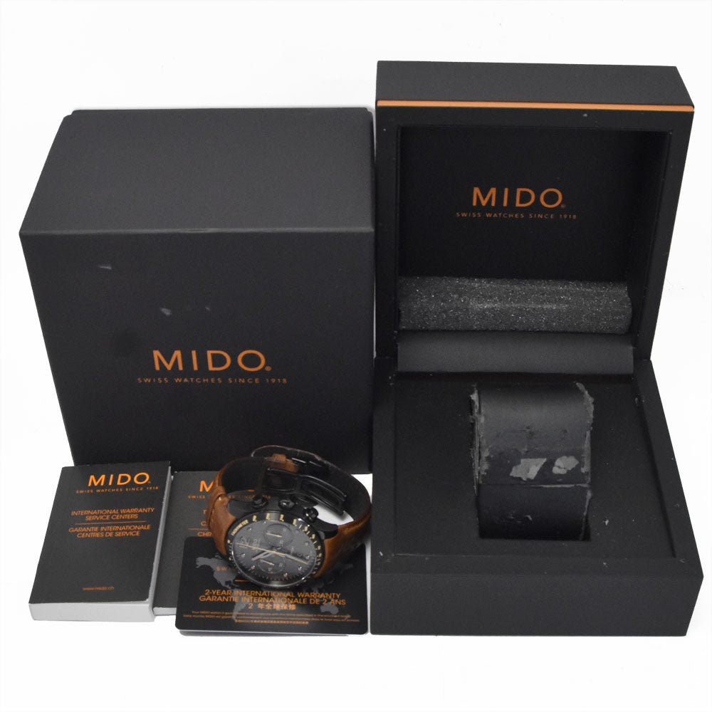 with paper MIDO Multifort M025627 Dark gray Dial Automatic Men's
 Watch K#150729