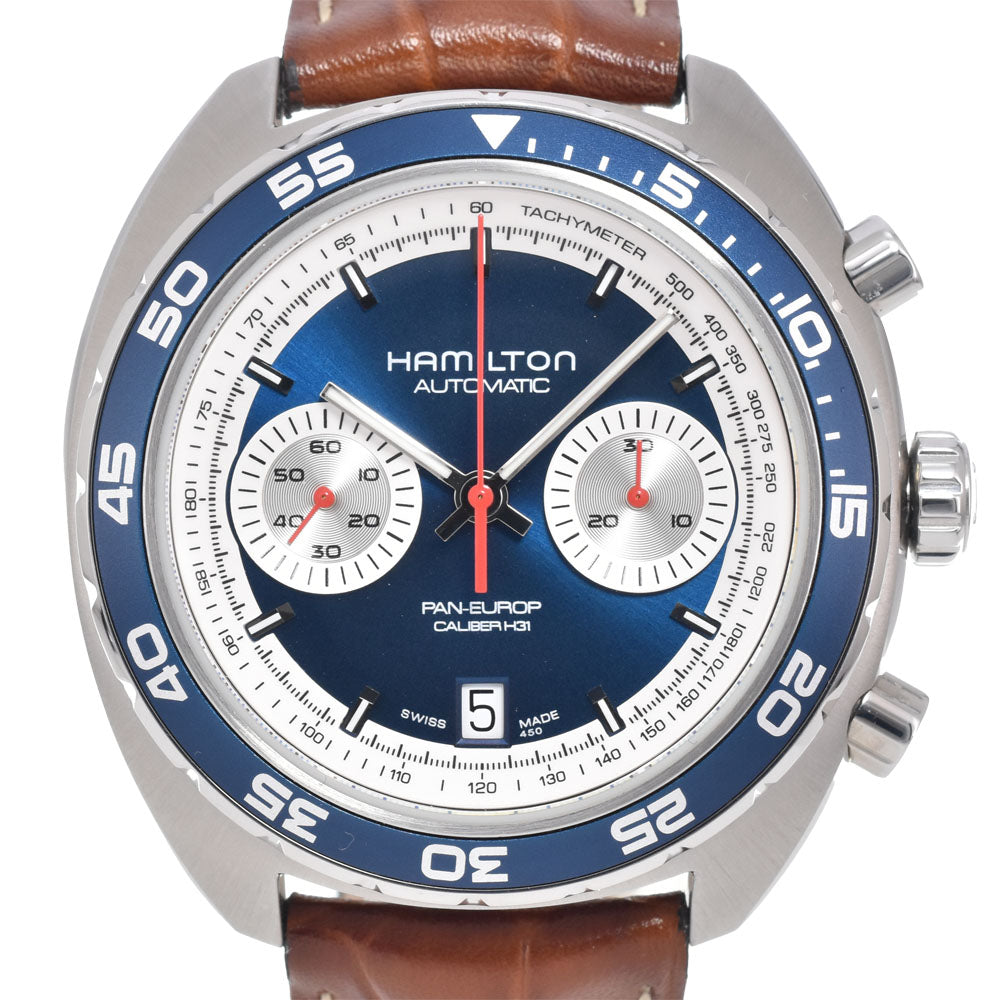 HAMILTON Pan Euro H357160 Limited to 1971 blue Dial Automatic Men's
 Watch K#150737