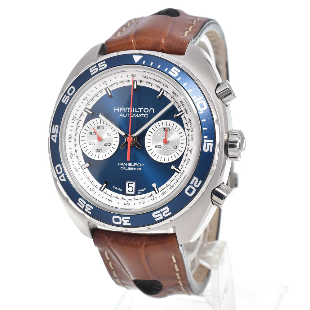 HAMILTON Pan Euro H357160 Limited to 1971 blue Dial Automatic Men's
 Watch K#150737