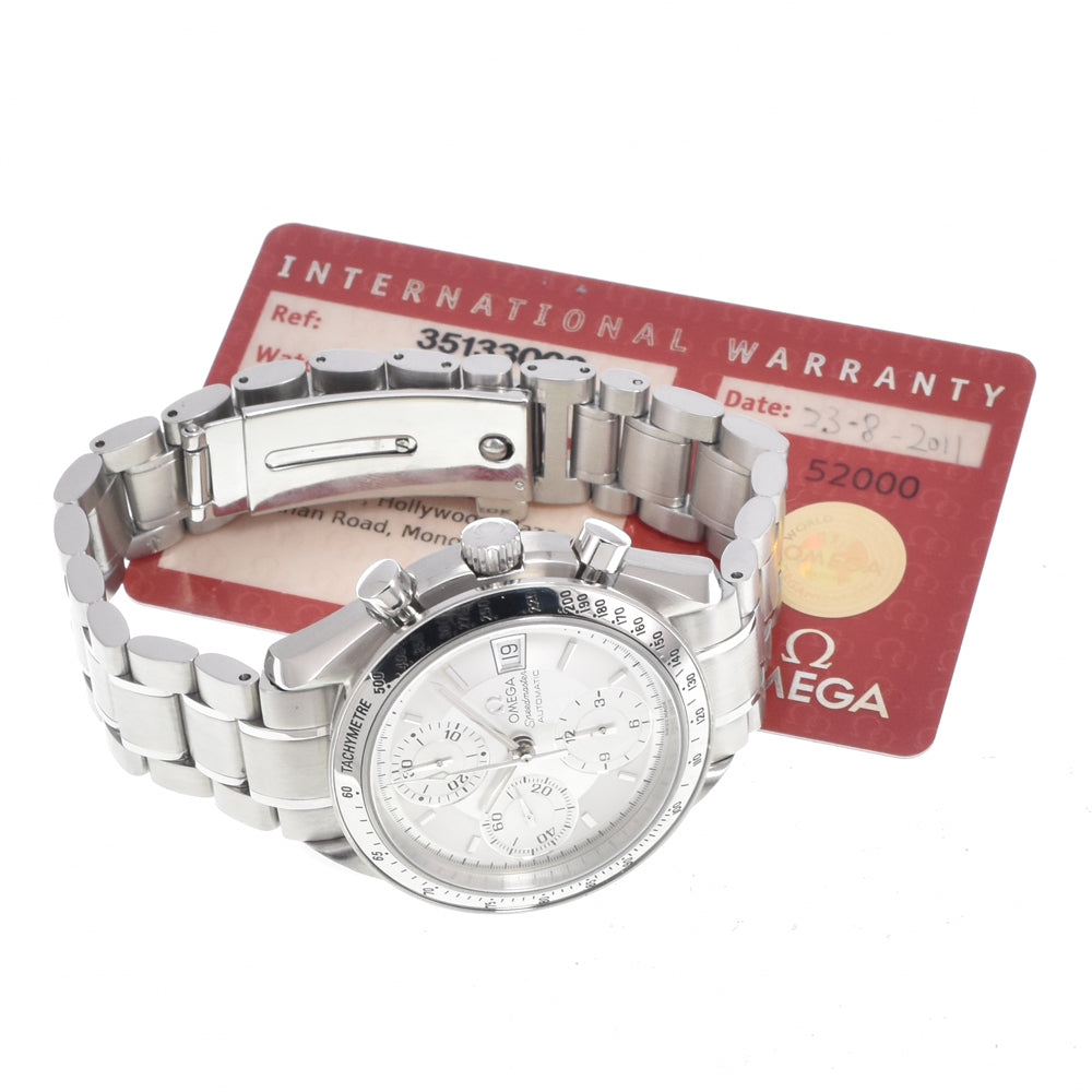 with paper OMEGA Speedmaster 3513.30 Chronograph Silver Dial Automatic Men's
 Watch K#150738