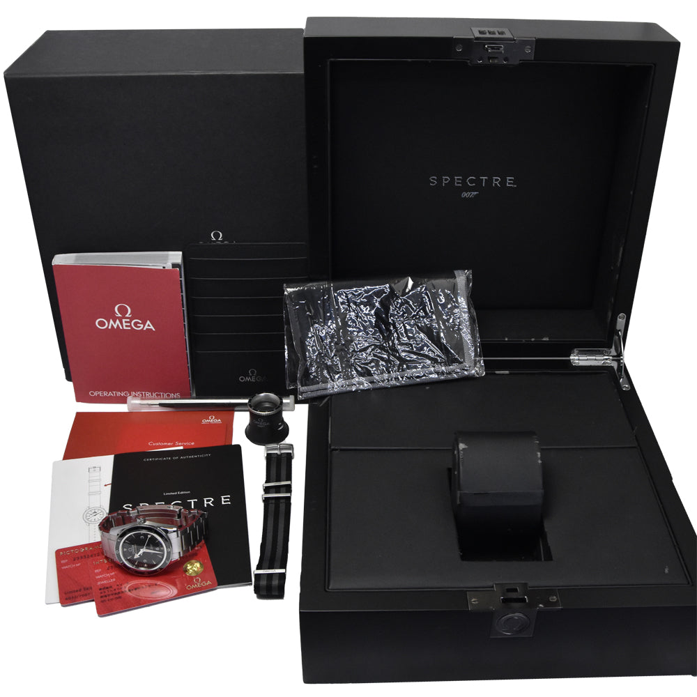 with paper OMEGA Seamaster 233.32.41.21.01.001 Spectre Limited Edition Model black Dial Automatic Men's
 Watch K#150739