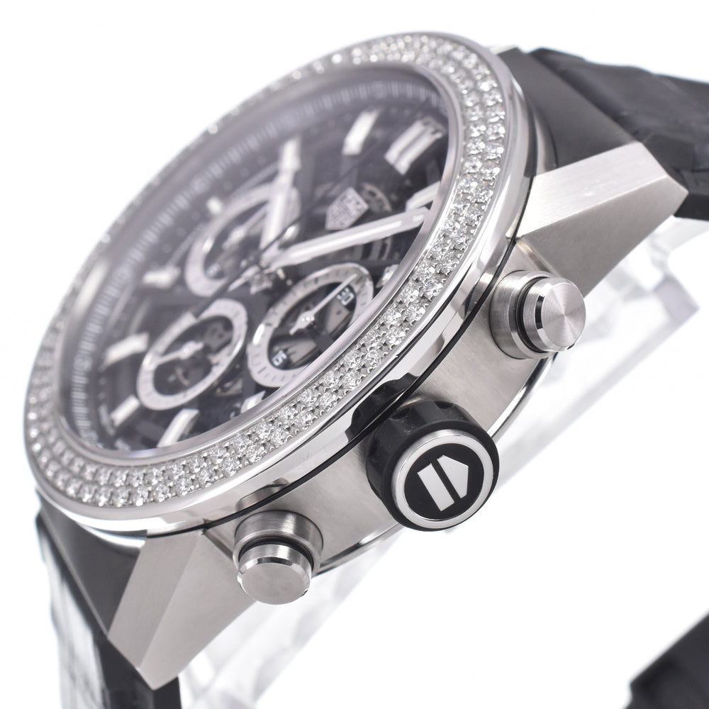 with paper TAG HEUER Carrera Caliber Heuer 02 CBG2A12.FC6450 Diamond Bezel skeleton Dial Automatic Men's
 Watch K#150741