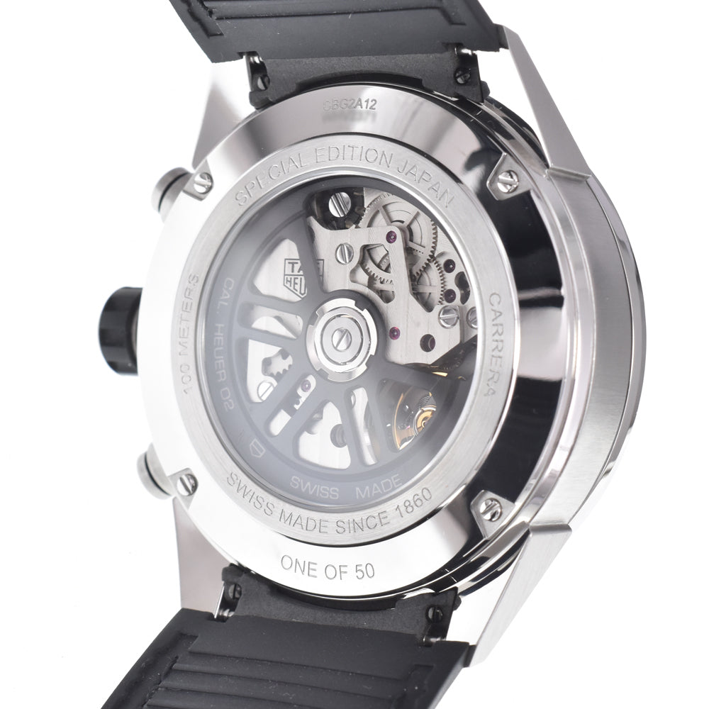 with paper TAG HEUER Carrera Caliber Heuer 02 CBG2A12.FC6450 Diamond Bezel skeleton Dial Automatic Men's
 Watch K#150741