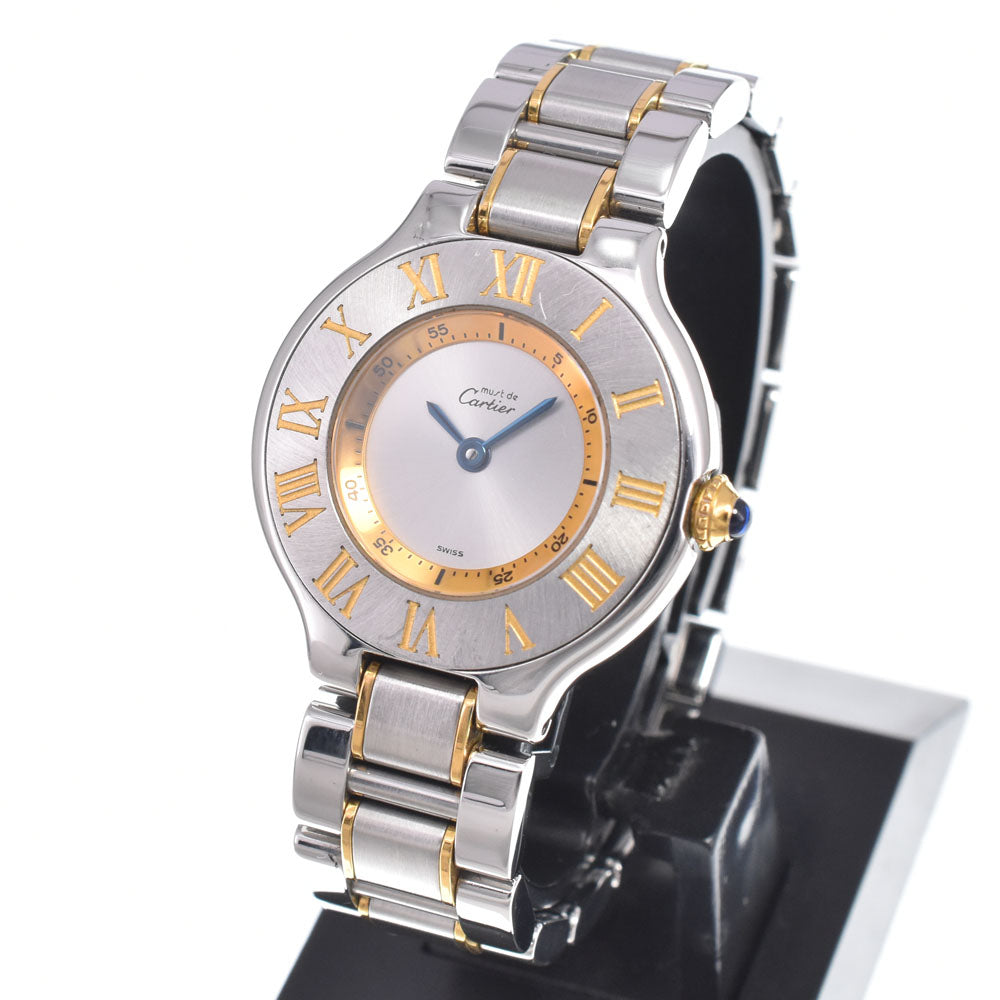 CARTIER Must21 Vantian SM W10073R6 Silver Dial Quartz Ladies
 Watch N#150742