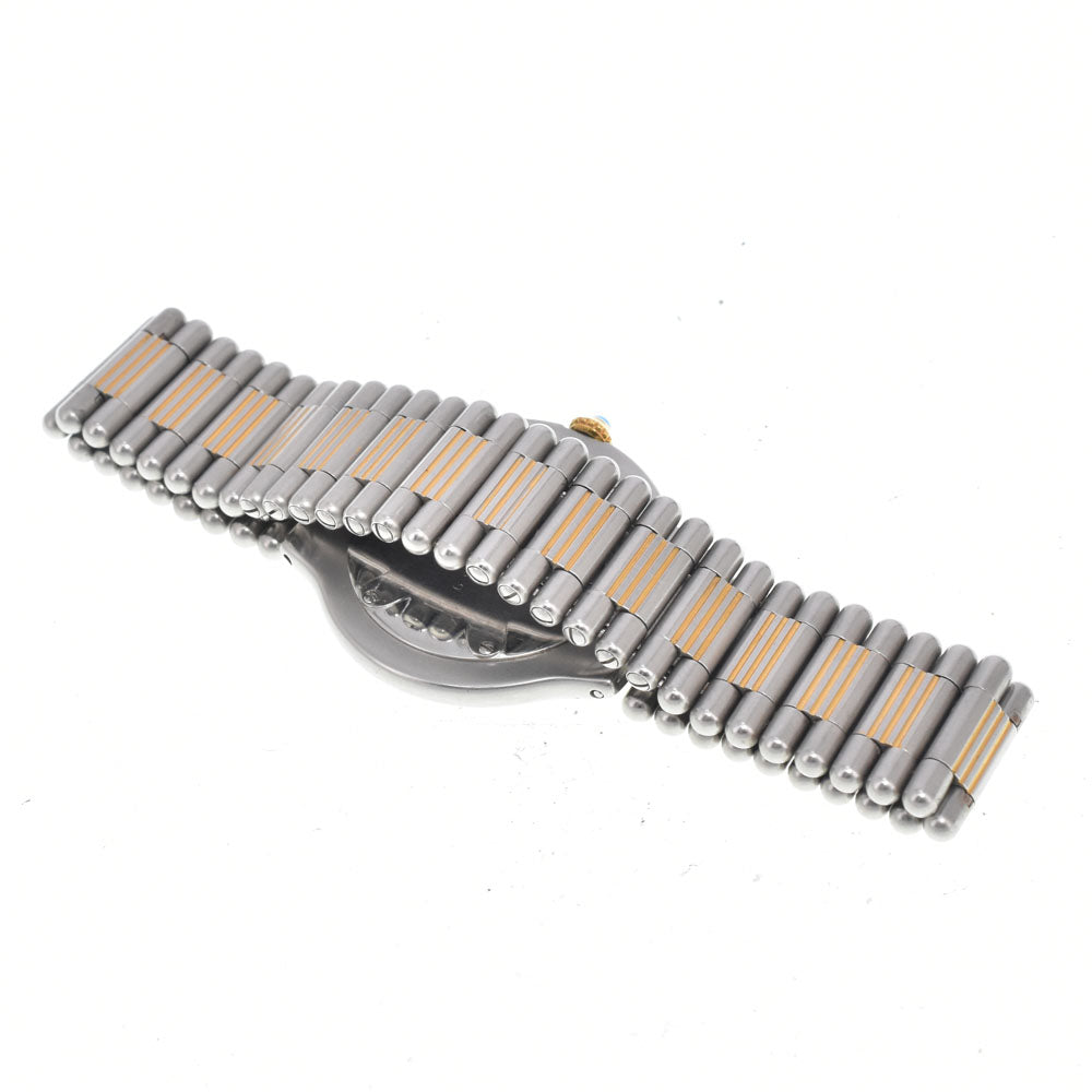 CARTIER Must21 LM Stainless Steel/Gold Plated Ivory Dial Quartz Men's
 Watch K#150744