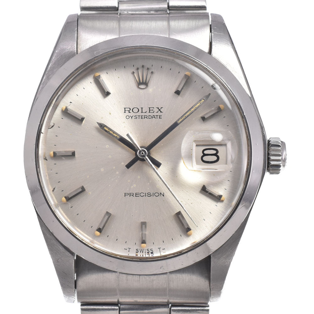 ROLEX Oyster Date Precision 6694 vintage Silver Dial Hand Winding Men's
 Watch N#150747