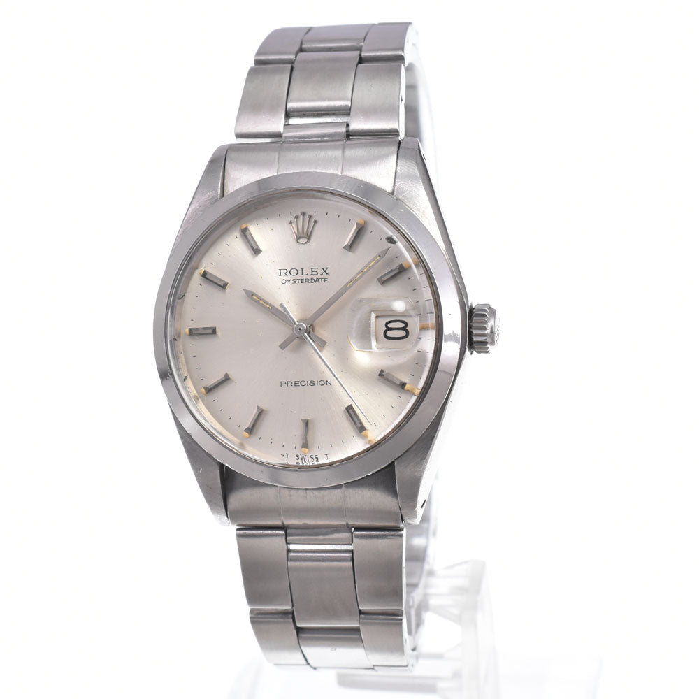 ROLEX Oyster Date Precision 6694 vintage Silver Dial Hand Winding Men's
 Watch N#150747