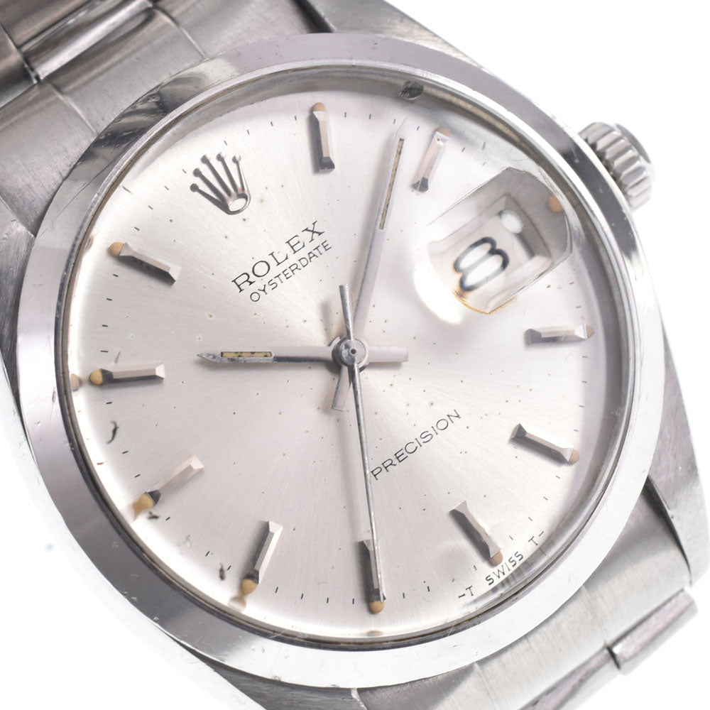 ROLEX Oyster Date Precision 6694 vintage Silver Dial Hand Winding Men's
 Watch N#150747