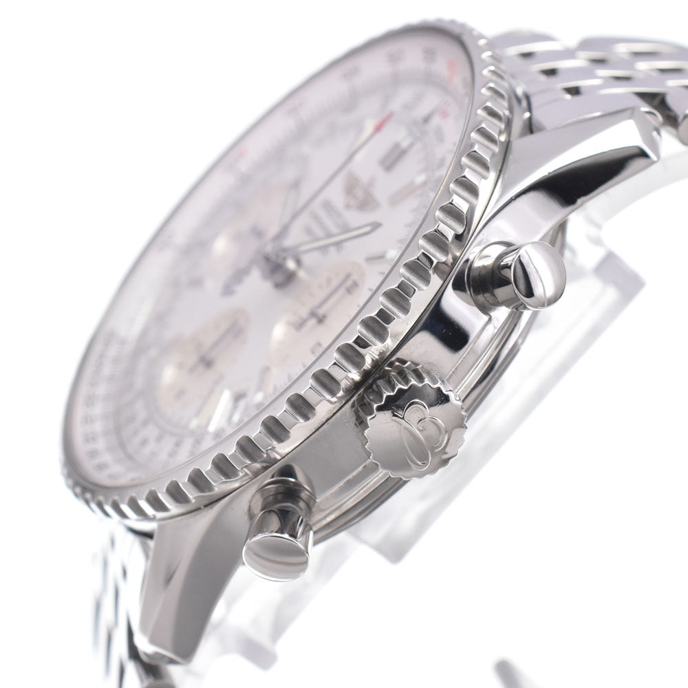 with paper BREITLING Navi timer A23322 Silver Dial Automatic Men's
 Watch M#150751