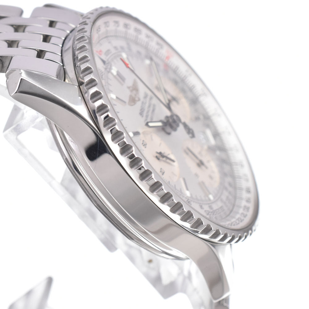 with paper BREITLING Navi timer A23322 Silver Dial Automatic Men's
 Watch M#150751
