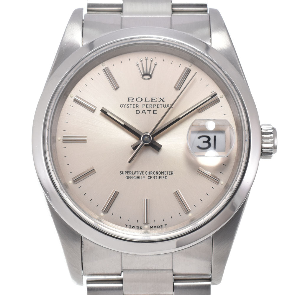 ROLEX Oyster Perpetual DATEJUST 15200 Cal.3135 Silver Dial Automatic Men's
 Watch N#150757