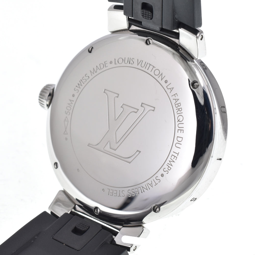 LOUIS VUITTON Tambour Moon Dual Time QA105 GMT Silver Dial Quartz Men's
 Watch N#150767
