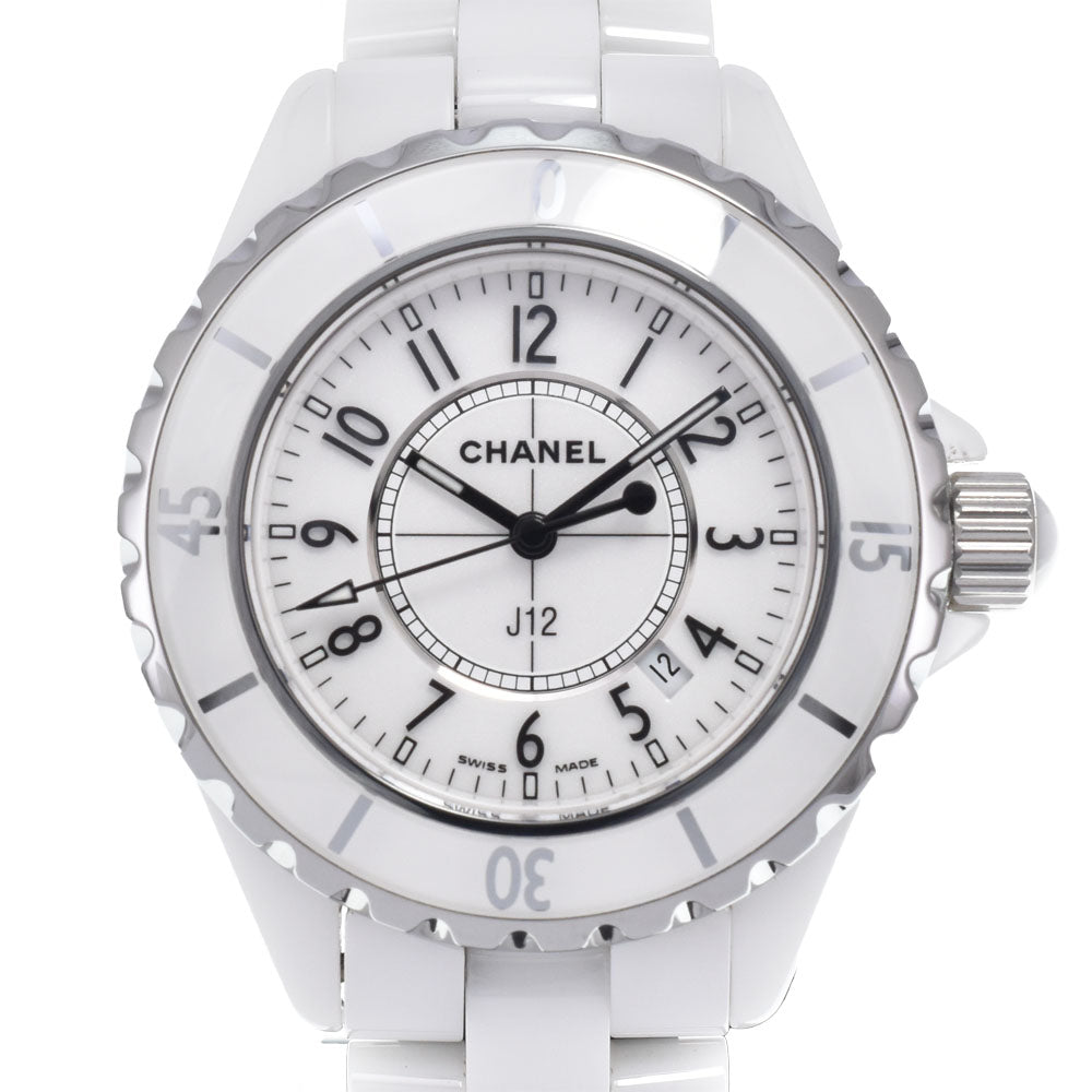 CHANEL J12 H0968 Date white ceramic white Dial Quartz Ladies
 Watch M#150774