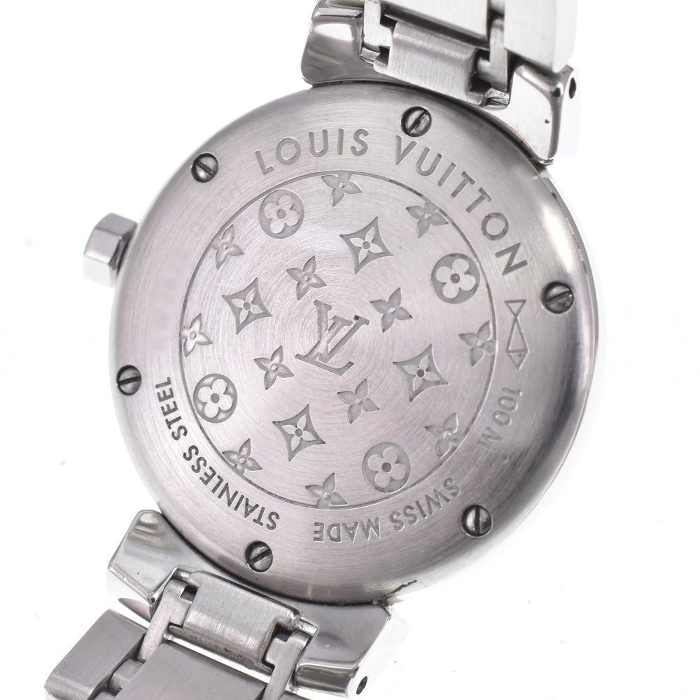 LOUIS VUITTON Tambour Lovely Diamonds Q121H 18P diamond White shell Dial Quartz Ladies
 Watch N#150778