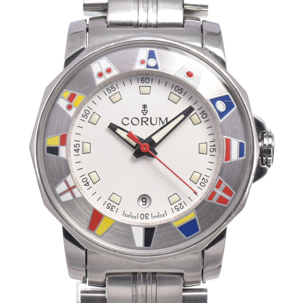 CORUM Admirals cup 039.430.20 Date Silver Dial Quartz Ladies
 Watch M#150782