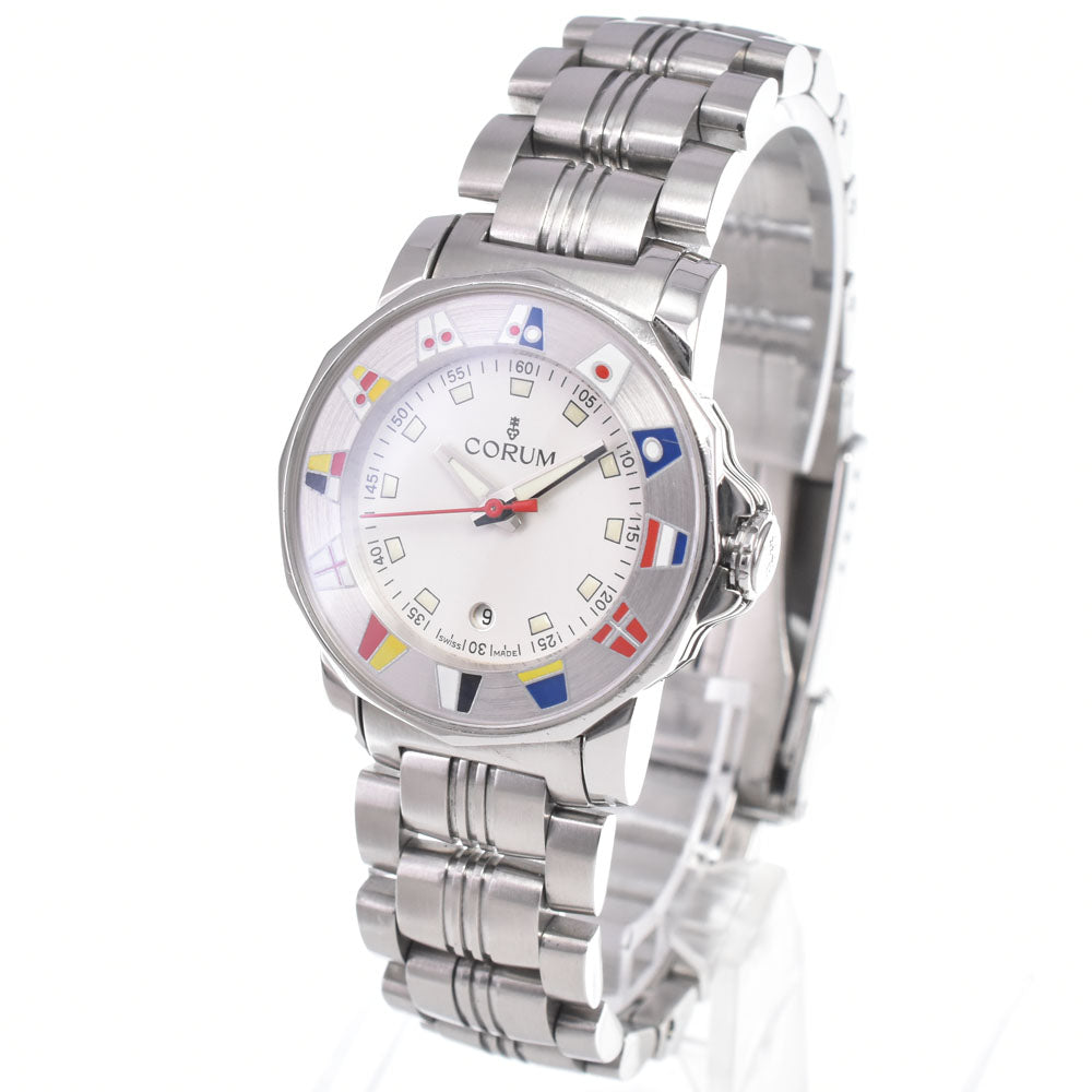 CORUM Admirals cup 039.430.20 Date Silver Dial Quartz Ladies
 Watch M#150782